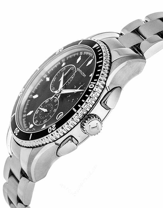 Hamilton Hamilton Jazzmaster Seaview Chrono Quartz H37512131  — детали корпуса и нержавеющая сталь