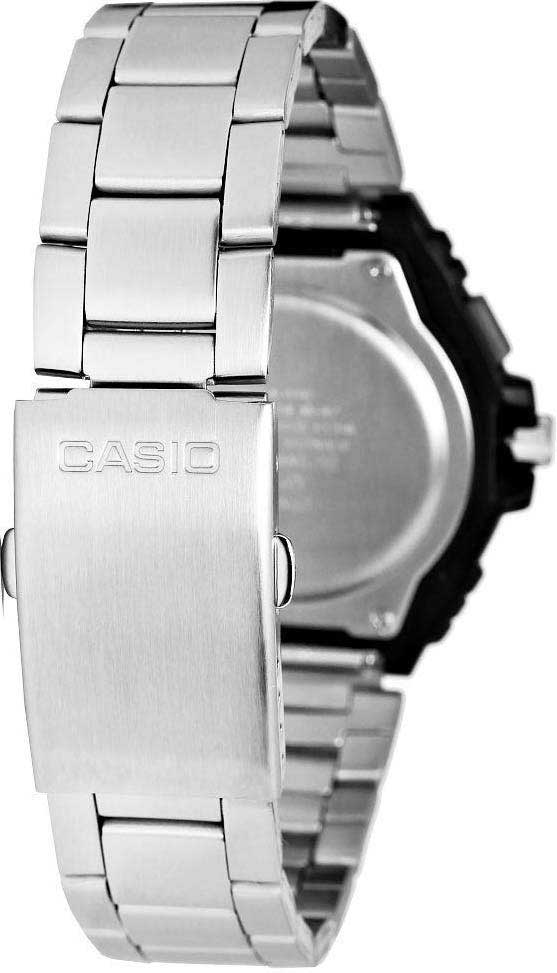 Casio Casio Collection MWA-100HD-7A,  япония мужские часы на браслете нержавеющая сталь боковой вид