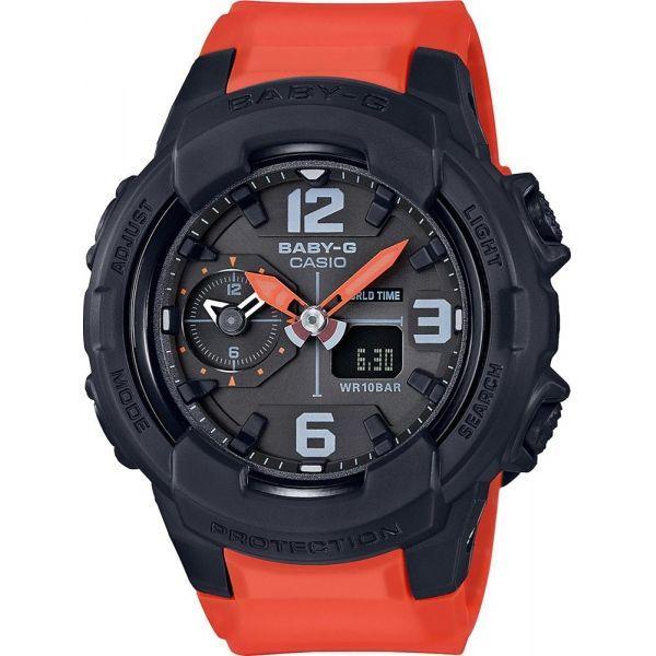 Casio Casio Baby-G BGA-230-4B  BGA-230-4B кварцевые женские часы черный циферблат, браслет полимер — вид спереди