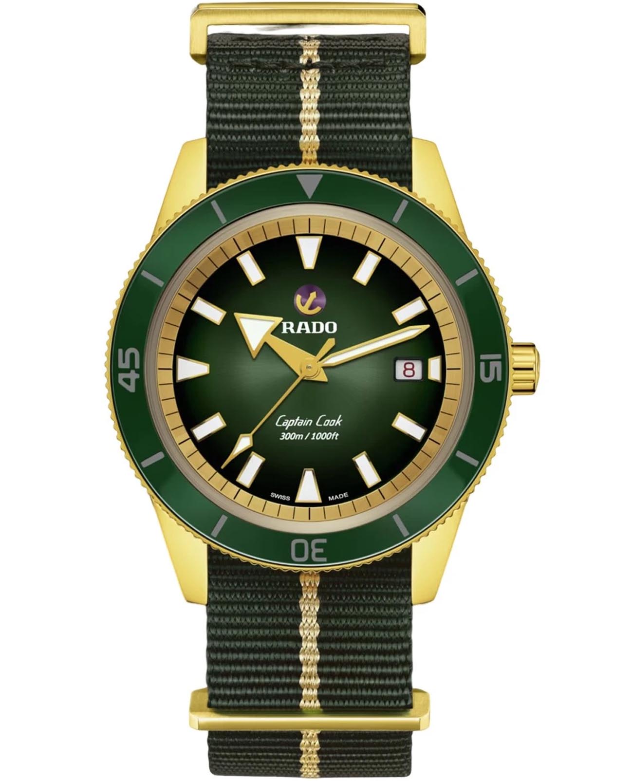 Rado Rado Captain Cook Automatic R32136318, captain cook швейцария мужские часы на браслете нержавеющая сталь с pvd-покрытием боковой вид