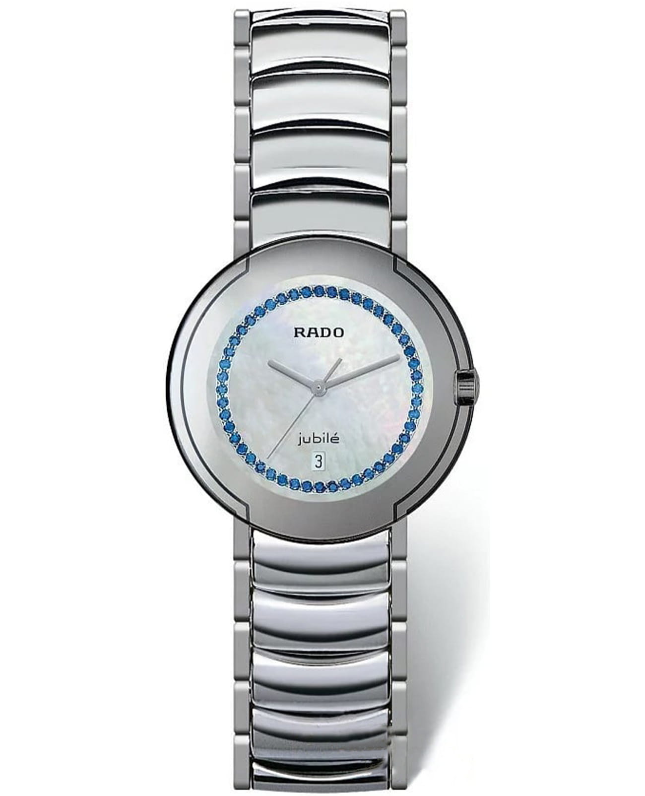 Rado Rado Coupole R22593742  R22593742 кварцевые мужские часы перламутровый циферблат, браслет нержавеющая сталь — вид спереди