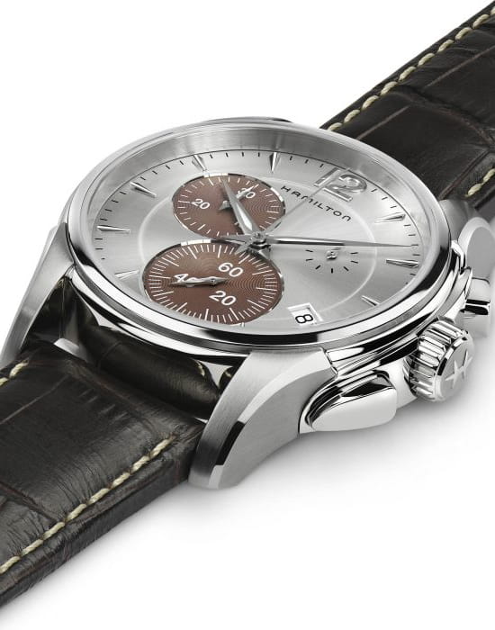 Hamilton Hamilton Jazzmaster Chrono Quartz H32612551 , наручные мужские часы фото под углом