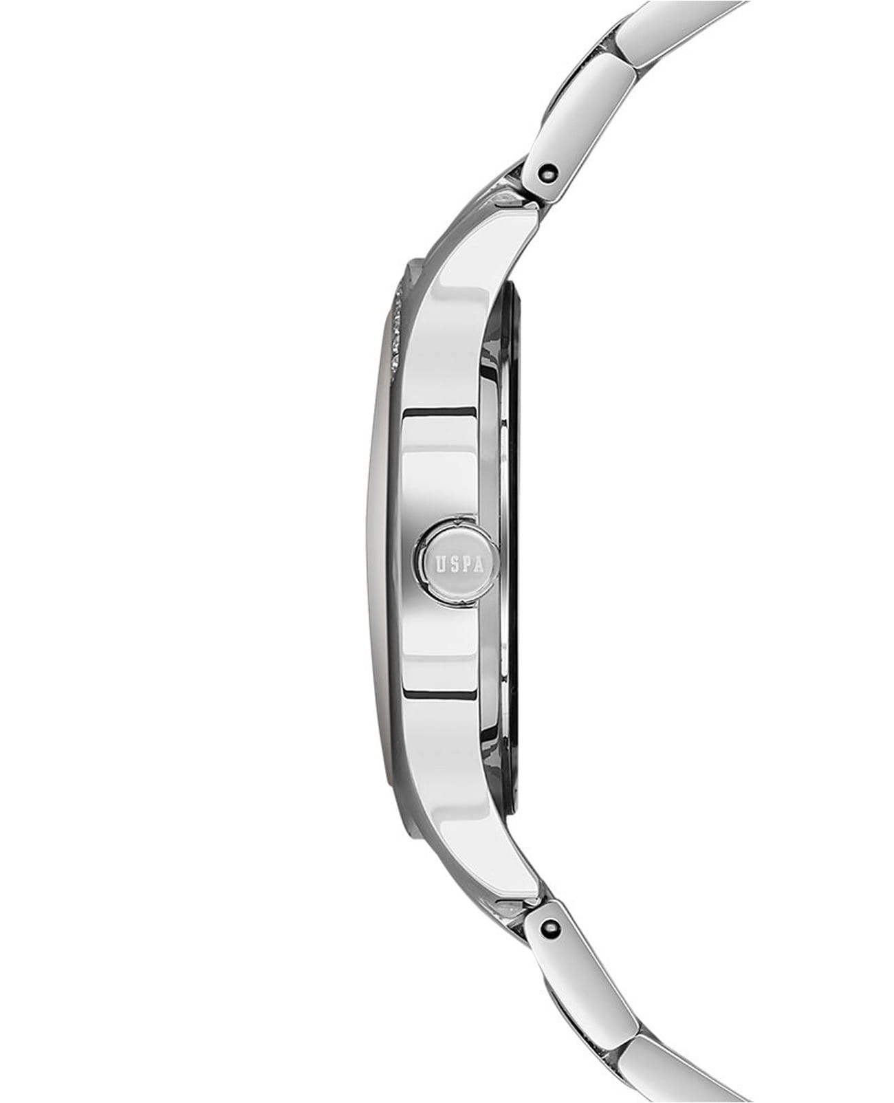 U.S. Polo Assn. U.S. Polo Assn. Stile USPA2060-04,  сша женские часы на браслете нержавеющая сталь боковой вид