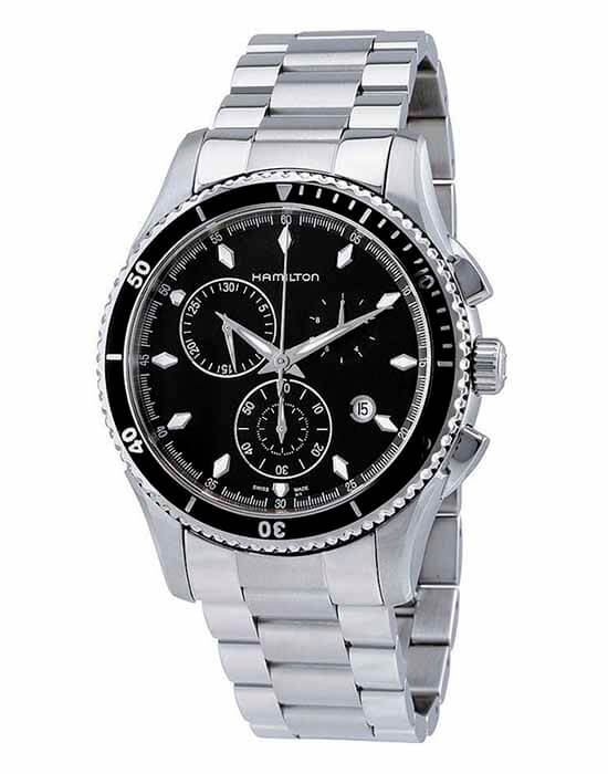 Hamilton Hamilton Jazzmaster Seaview Chrono Quartz H37512131  - задняя крышка сталь корпуса, швейцария часы