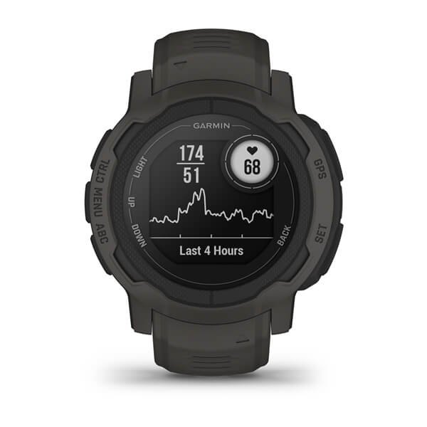 Garmin Garmin Instinct 2 Graphite 010-02626-00 электронные мужские часы часы крупный план  циферблата