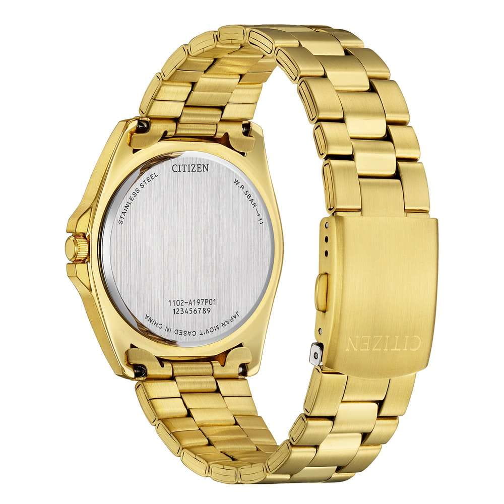 Citizen Citizen Quartz BF0583-59P, eco-drive япония мужские часы на браслете нержавеющая сталь с ip-покрытием боковой вид