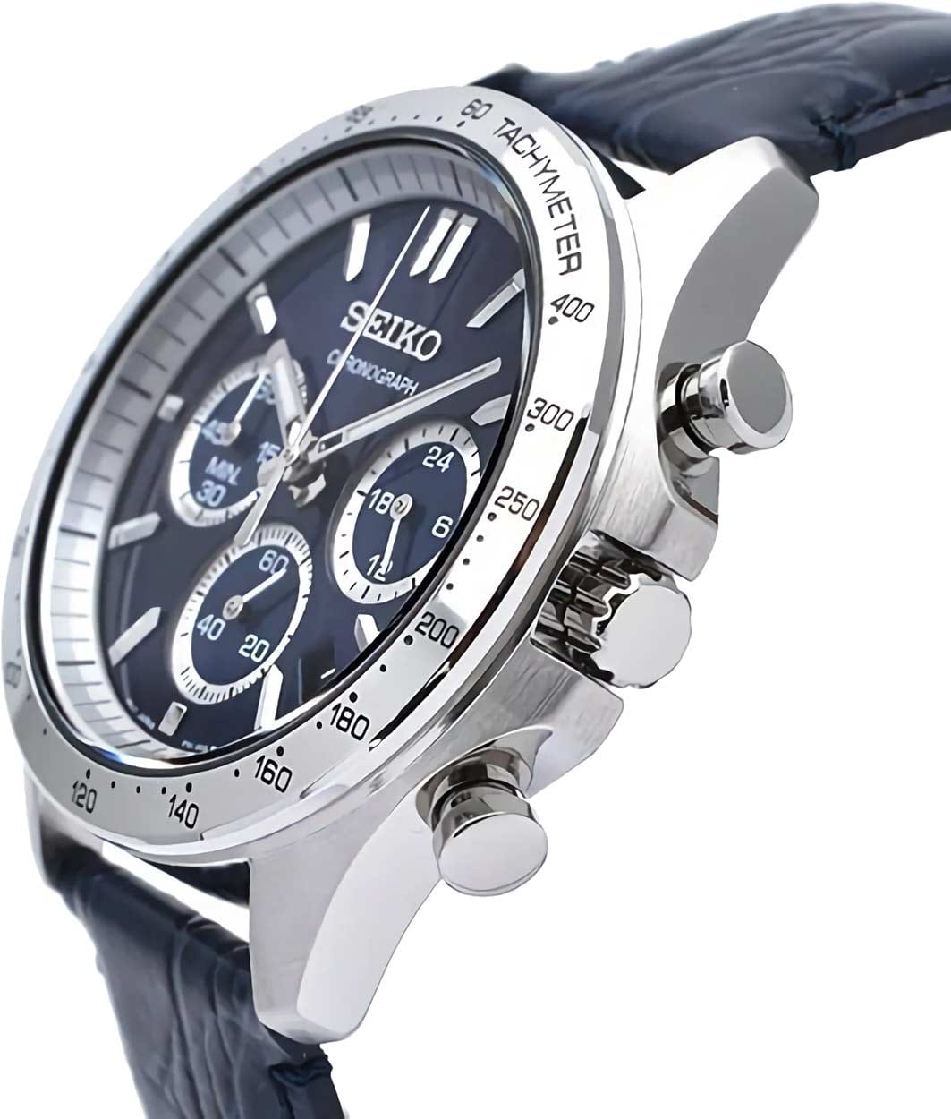 Seiko Seiko Spirit Chronograph SBTR019, spirit япония мужские часы на браслете кожаный боковой вид
