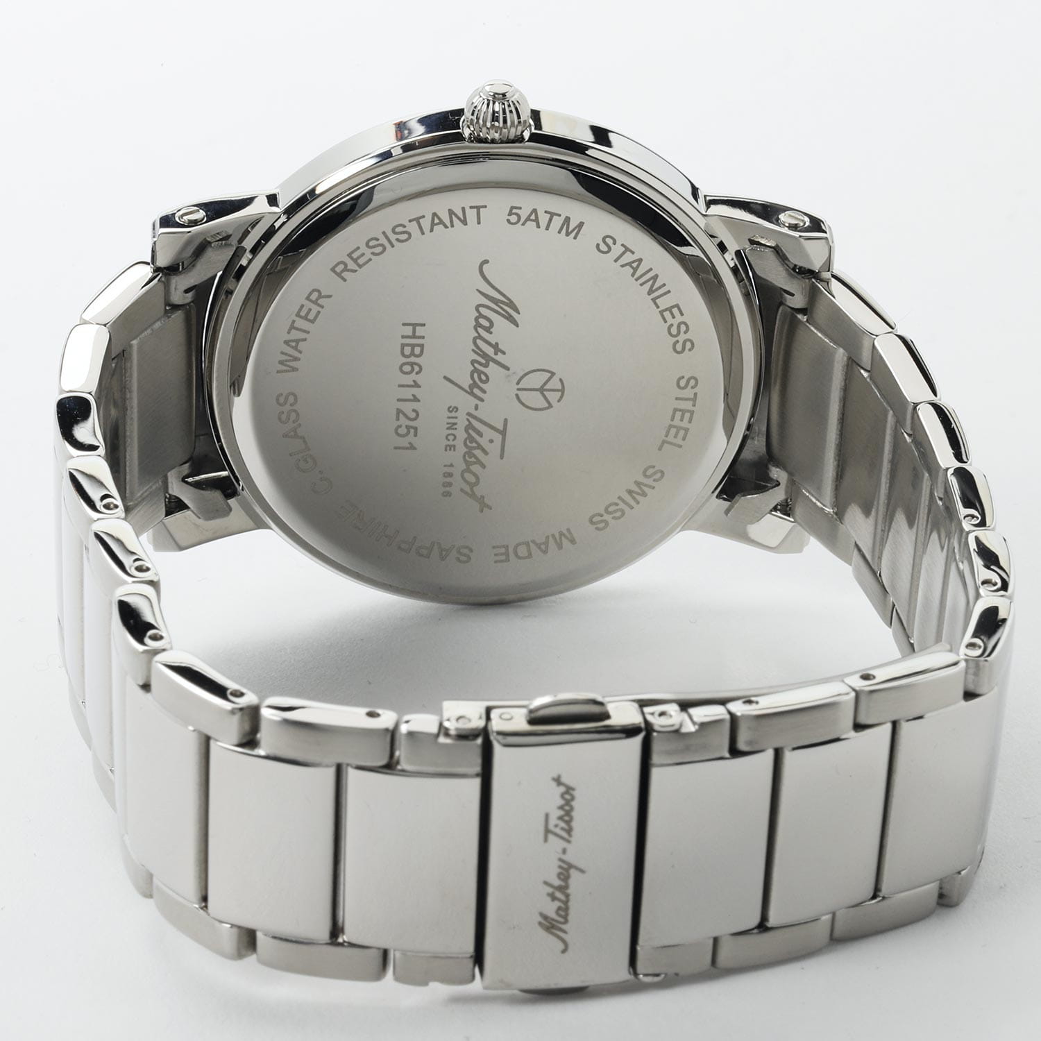 Mathey-Tissot Mathey-Tissot City Metal HB611251MABR мужские часы белый циферблат на запястье