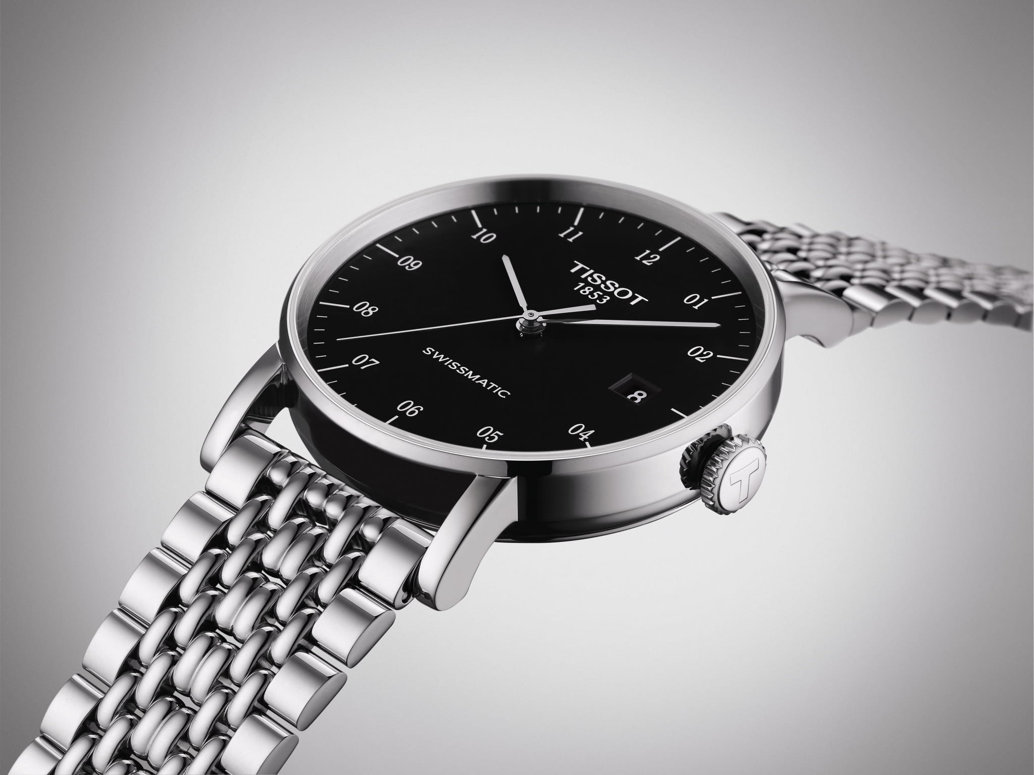 Оригинальные часы Tissot Tissot Everytime Swissmatic T109.407.11.052.00 механические калибр механизма swissmatic общий вид