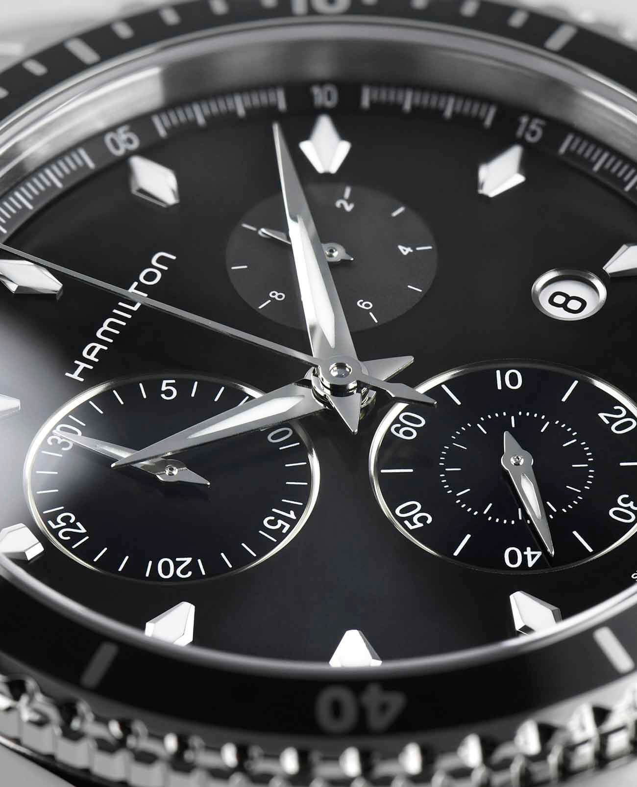 Hamilton H37512131 мужские часы застежка крупным планом