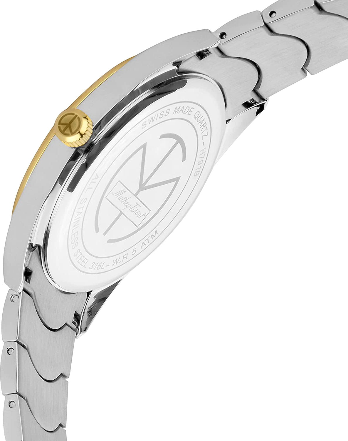 Mathey-Tissot Mathey-Tissot Anaconda H791BI,  швейцария мужские часы на браслете нержавеющая сталь с pvd-покрытием боковой вид