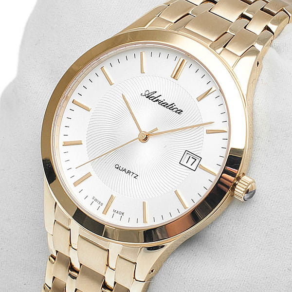 Оригинальные часы Adriatica Adriatica Twin A1236.1113Q кварцевые калибр механизма  общий вид