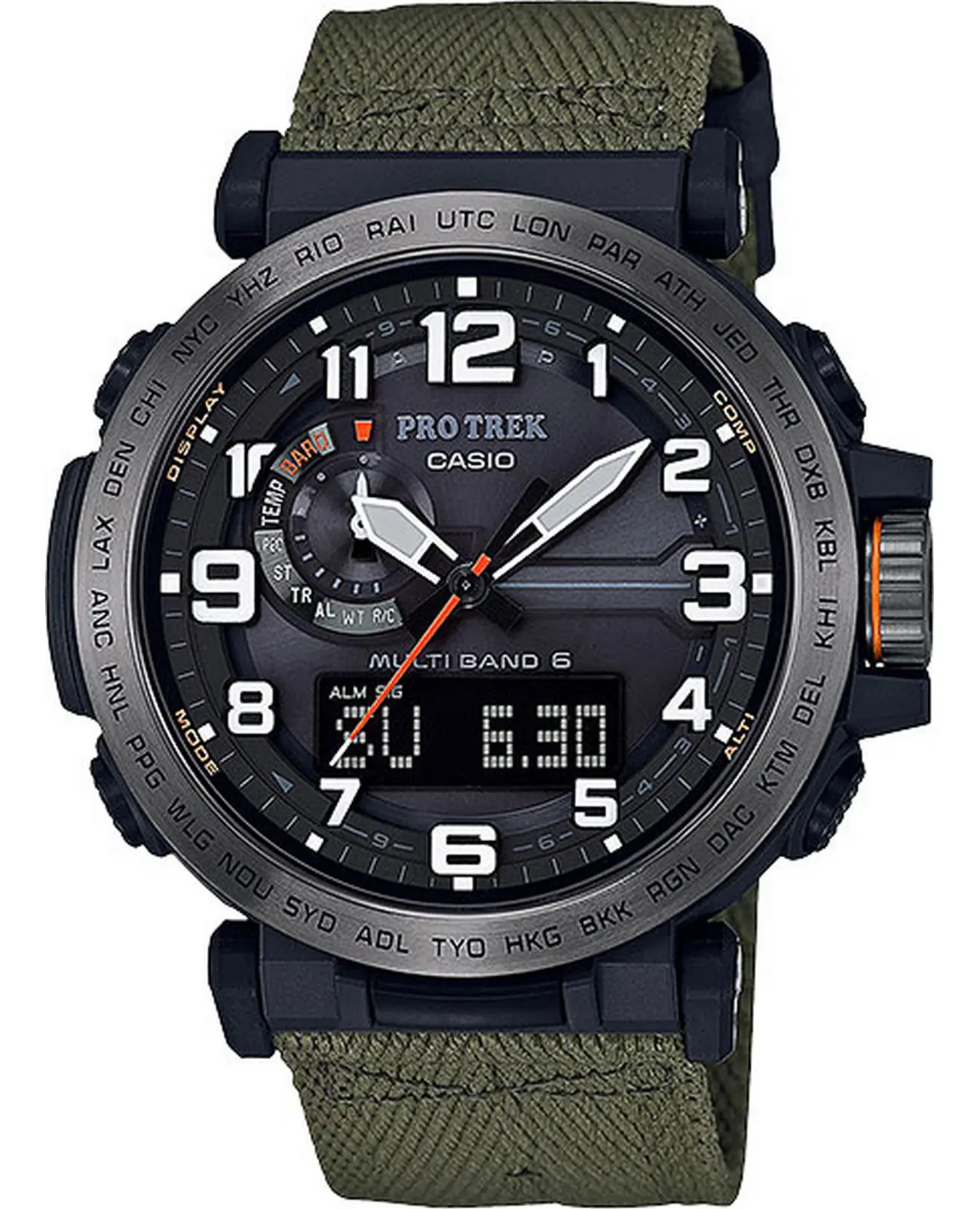 Часы Casio Pro Trek PRW-6600YB-3E купить в Сочи по цене 56290 RUB:  описание, характеристики