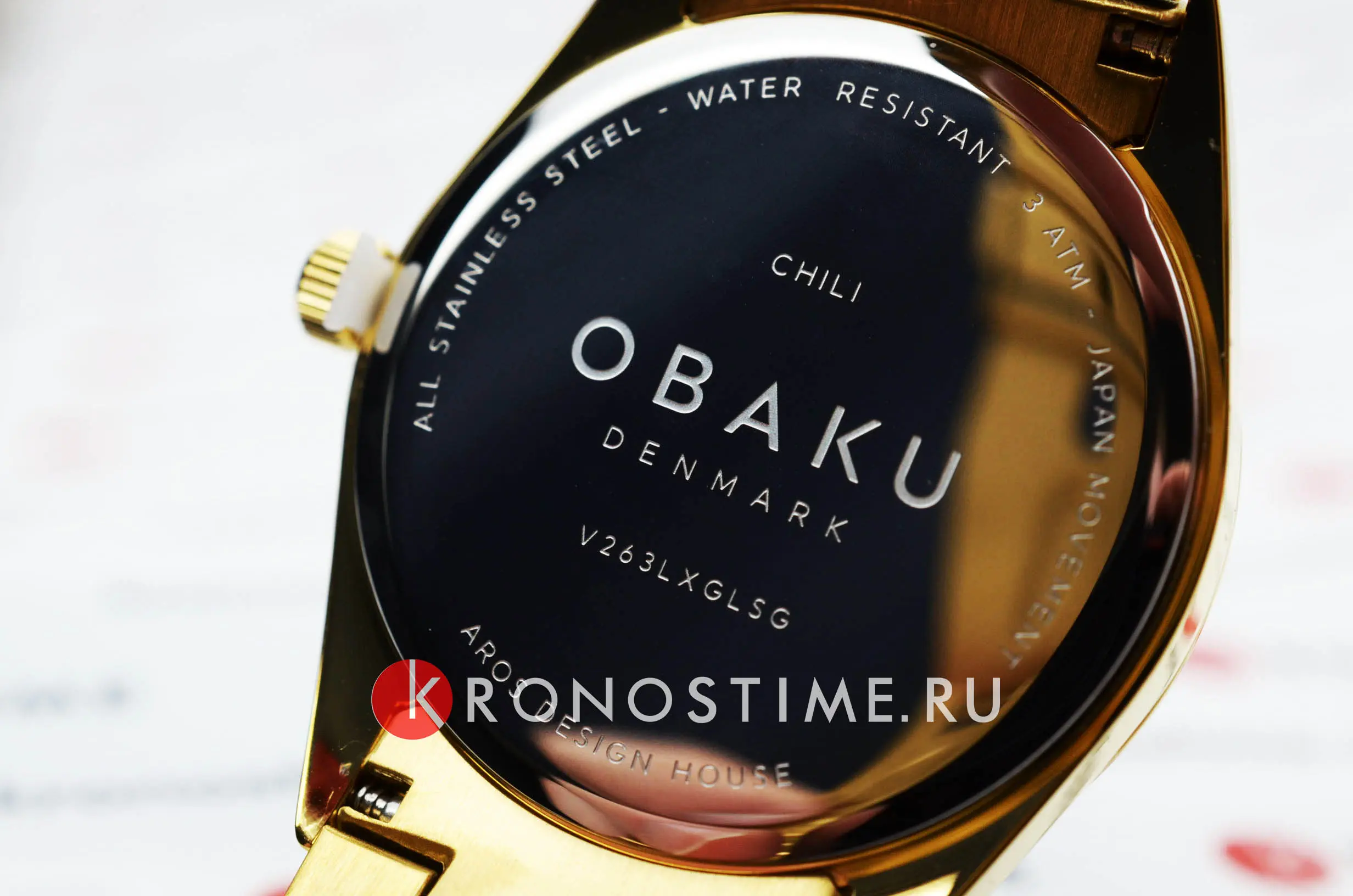 Часы Obaku Chili V263LXGLSG купить в Сочи по цене 12590 RUB: описание,  характеристики