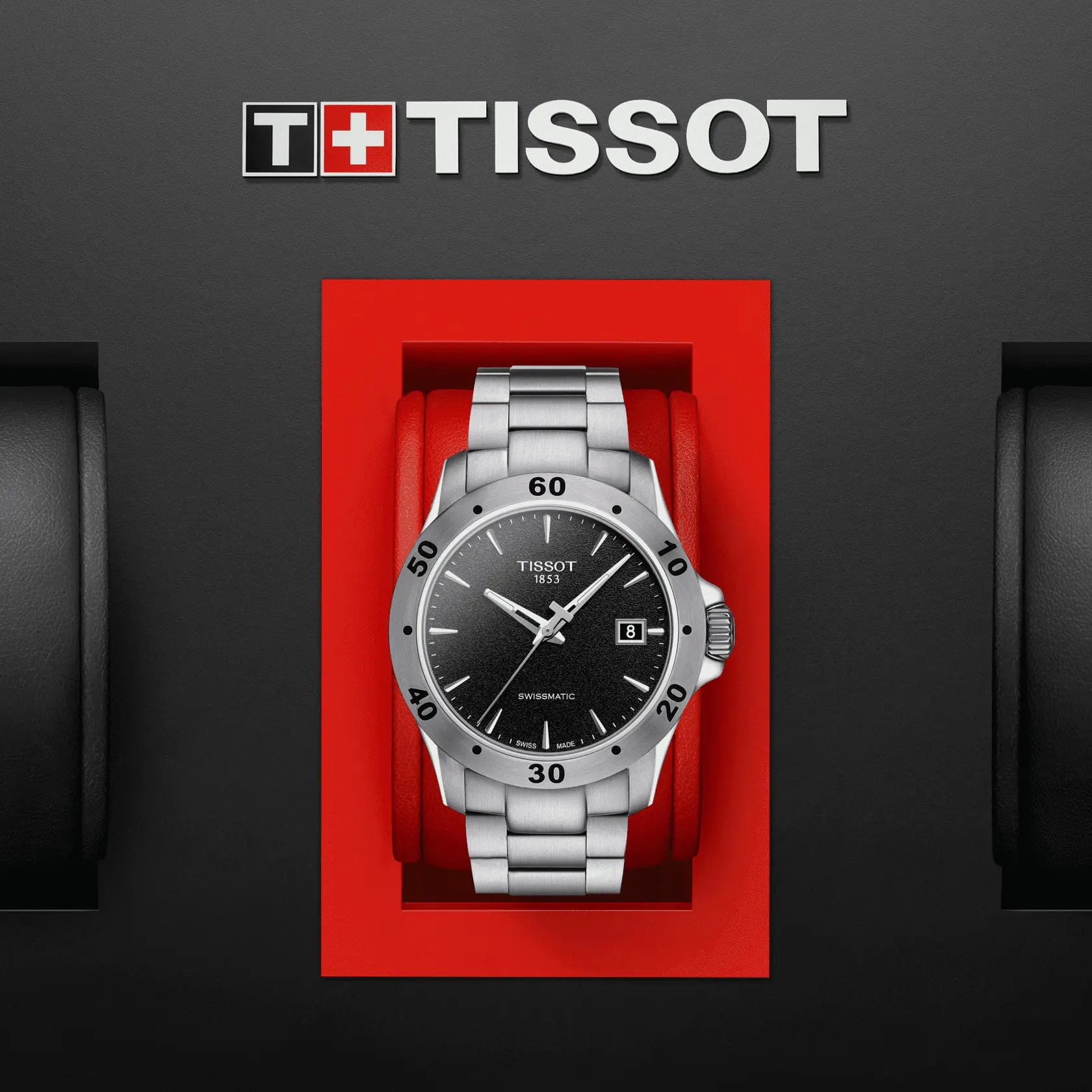 Часы Tissot V8 Swissmatic T1064071105100 купить в Сочи по цене 74552 RUB:  описание, характеристики