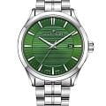 Jacques Philippe Jacques Philippe Teres JPQGS7913X6  JPQGS7913X6 кварцевые мужские часы синий циферблат, браслет нержавеющая сталь 316l — вид спереди