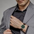 Jacques Lemans Jacques Lemans Retro Classic 1-2061C мужские часы зеленый циферблат на запястье