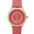 Just Cavalli Just Cavalli JC1L258L0215  JC1L258L0215 кварцевые женские часы красный циферблат, браслет кожаный — вид спереди