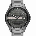 Armani Exchange Armani Exchange Hampton AX2455  AX2455 кварцевые мужские часы серый циферблат, браслет нержавеющая сталь с ip-покрытием — вид спереди