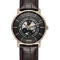 Rado Rado DiaMaster Thinline Automatic Limited Edition R14068186 Automatic R14068186 механические мужские часы черный циферблат, браслет кожаный — вид спереди