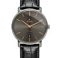 Rado Rado Diamaster Thinline R14067156 Automatic R14067156 механические мужские часы серый циферблат, браслет кожаный — вид спереди