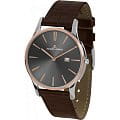 Jacques Lemans Jacques Lemans Classic 1-1936E  1-1936E кварцевые мужские часы  циферблат, браслет кожа + текстиль — вид спереди
