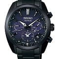 Seiko Seiko Astron GPS Solar SSH077J1  SSH077J1 кварцевые мужские часы синий циферблат, браслет сталь c pvd покрытием — вид спереди