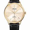 Adriatica Adriatica Super De Luxe A1230.1261MXL  A1230.1261MXL механические мужские часы шампань циферблат, браслет кожаный — вид спереди