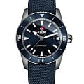Rado Rado Captain Cook Automatic R32501206 Automatic R32501206 механические мужские часы синий циферблат, браслет тканевый — вид спереди