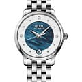 Mido Mido Baroncelli Lady Day M039.207.11.106.01  M0392071110601 механические женские часы  циферблат, браслет нержавеющая сталь — вид спереди