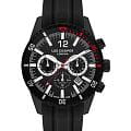 Lee Cooper Lee Cooper LC07628.651  LC07628.651 кварцевые мужские часы черный циферблат, браслет каучук — вид спереди