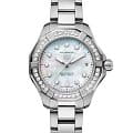 TAG Heuer TAG Heuer Aquaracer Professional Solargraph WBP1314.BA0005  WBP1314.BA0005 кварцевые женские часы  перламутровый циферблат, браслет нержавеющая сталь — вид спереди