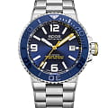 Epos Epos Diver 3441.131.96.56.30  3441.131.96.56.30 механические мужские часы синий циферблат, браслет нержавеющая сталь — вид спереди