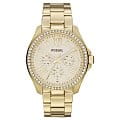 Fossil Fossil Carlie  AM4482  AM4482  женские часы золотой циферблат, браслет  — вид спереди
