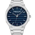 Kenneth Cole Kenneth Cole Modern Classic KCWGG0034505  KCWGG0034505 кварцевые мужские часы синий циферблат, браслет нержавеющая сталь — вид спереди