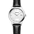 Adriatica Adriatica Classic A3195.5213Q  A3195.5213Q кварцевые женские часы серебристый циферблат, браслет кожаный — вид спереди