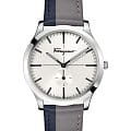 Salvatore Ferragamo Salvatore Ferragamo SFDE00118  SFDE00118 кварцевые мужские часы серебристый циферблат, браслет кожаный — вид спереди