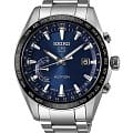 Seiko Seiko Astron GPS Solar SSE109J1  SSE109J1 автокварц (кинетик) мужские часы синий циферблат, браслет титановый — вид спереди
