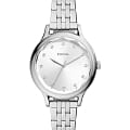 Fossil Fossil Laney BQ3861  BQ3861 кварцевые женские часы серебристый циферблат, браслет нержавеющая сталь — вид спереди