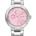 DKNY DKNY Eastside Maxi DK1L022M0025  DK1L022M0025 кварцевые женские часы розовый циферблат, браслет нержавеющая сталь — вид спереди