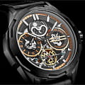 Stuhrling Stuhrling Navigator 1012.04 механические мужские часы часы крупный план черный циферблата