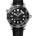 Omega Omega Seamaster Diver 300M 210.32.42.20.01.003 Diver 300m 21032422001003 механические мужские часы черный циферблат, браслет каучук — вид спереди