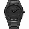 D1 Milano D1 Milano Ultra Thin UTBJSH  UTBJSH кварцевые женские часы черный циферблат, браслет нержавеющая сталь с pvd-покрытием — вид спереди
