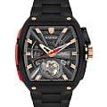 Wainer Wainer Automatic WA.25150-C  WA.25150-C механические мужские часы  черный циферблат, браслет нержавеющая сталь с pvd-покрытием — вид спереди
