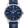Atlantic Atlantic Worldmaster Automatic 52759.41.51S  52759.41.51S механические мужские часы синий циферблат, браслет кожаный — вид спереди