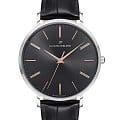 Jacques Philippe Jacques Philippe Base JPQGS071111  JPQGS071111 кварцевые мужские часы черный циферблат, браслет кожаный — вид спереди