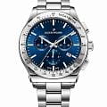 Jacques Philippe Jacques Philippe Classicus JPQGC701336  JPQGC701336 кварцевые мужские часы черный циферблат, браслет нержавеющая сталь 316l — вид спереди