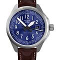 Aviator Aviator Airacobra 43 Type B V.1.38.0.325.4  V.1.38.0.325.4 кварцевые мужские часы  синий циферблат, браслет кожаный — вид спереди