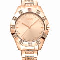 DKNY DKNY Park Ave Glitz DK1L019M0045  DK1L019M0045 кварцевые женские часы золотой циферблат, браслет нержавеющая сталь с ip-покрытием — вид спереди