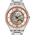 Swatch Swatch Skin Irony 42 SS07S144G  SS07S144G кварцевые женские часы оранжевый циферблат, браслет нержавеющая сталь — вид спереди